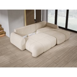 COCO Right-Hand Corner Sofa with Sleeping Function, Cushions, and Storage in Cream - NowOrNever 06 by Stork Furniture COCO Right-Hand Corner Sofa with Sleeping Function, Cushions, and Storage in Cream - NowOrNever 06 by Stork Furniture