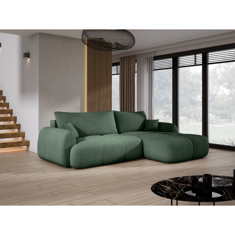 COCO Right-Hand Corner Sofa with Sleep Function, Cushions, and Storage in Dark Green - NowOrNever 37 by Stork Furniture COCO Right-Hand Corner Sofa with Sleep Function, Cushions, and Storage in Dark Green - NowOrNever 37 by Stork Furniture
