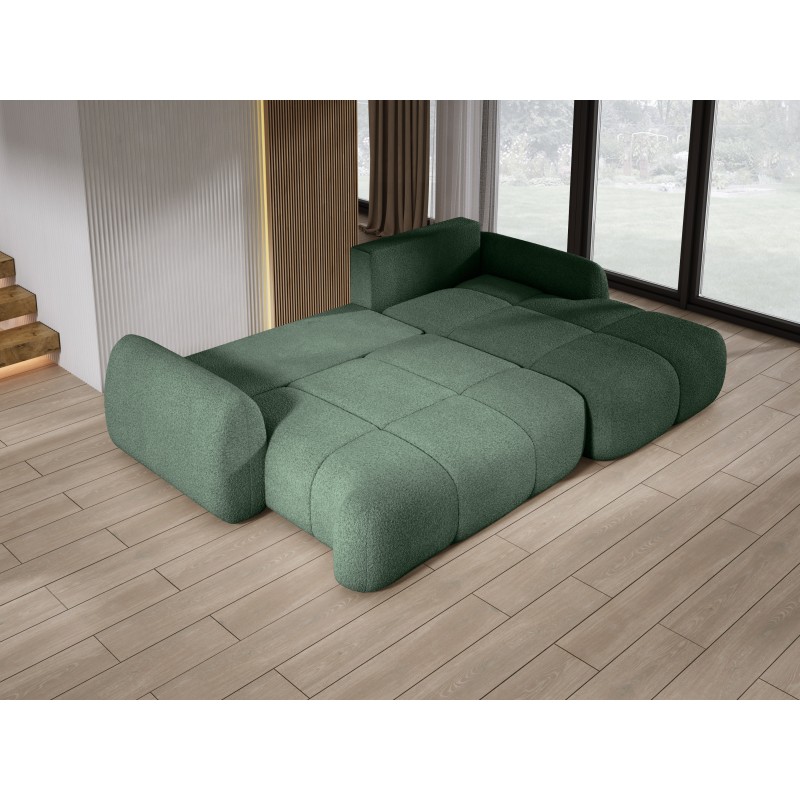COCO Right-Hand Corner Sofa with Sleep Function, Cushions, and Storage in Dark Green - NowOrNever 37 by Stork Furniture COCO Right-Hand Corner Sofa with Sleep Function, Cushions, and Storage in Dark Green - NowOrNever 37 by Stork Furniture