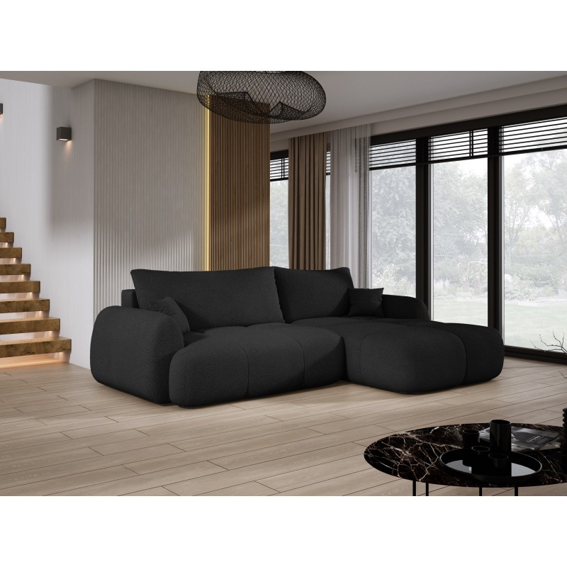 COCO Right-Handed Corner Sofa with Sleep Function, Cushions, and Storage in Graphite - NowOrNever 100 by Stork Furniture COCO Right-Handed Corner Sofa with Sleep Function, Cushions, and Storage in Graphite - NowOrNever 100 by Stork Furniture