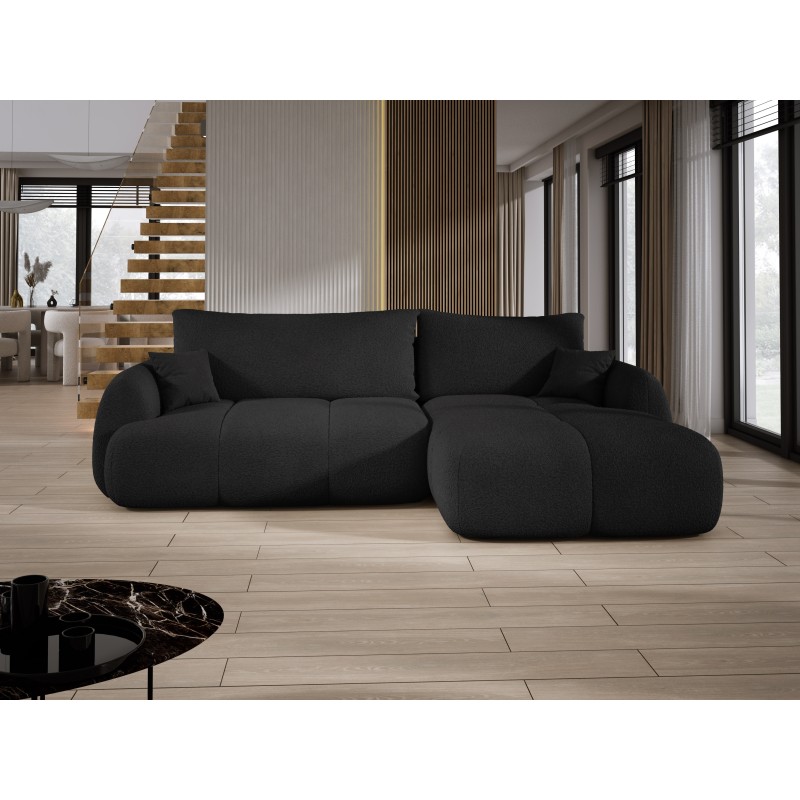 COCO Right-Handed Corner Sofa with Sleep Function, Cushions, and Storage in Graphite - NowOrNever 100 by Stork Furniture COCO Right-Handed Corner Sofa with Sleep Function, Cushions, and Storage in Graphite - NowOrNever 100 by Stork Furniture