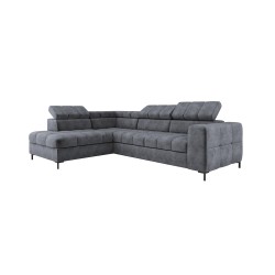 PABLO Left-Hand L-Shaped Corner Sofa - Contemporary Design with Sleep Function