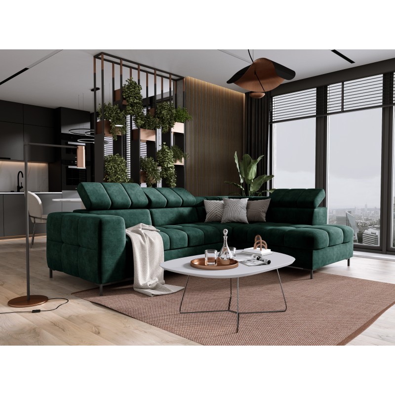 "PABLO Corner Sofa L-Shape Right Side in CLOUD 39 Fabric with Adjustable Headrests and Sleep Function" "PABLO Corner Sofa L-Shape Right Side in CLOUD 39 Fabric with Adjustable Headrests and Sleep Function"