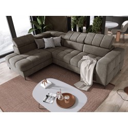 "PABLO L-Shaped Left-Sided Corner Sofa in VOGUE 04 Fabric with Adjustable Headrests and Sleep Function" "PABLO L-Shaped Left-Sided Corner Sofa in VOGUE 04 Fabric with Adjustable Headrests and Sleep Function"