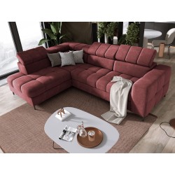 "PABLO Corner Sofa with Left-Hand L-Shape in VOGUE 08 Fabric, Adjustable Headrests and Sleep Function" "PABLO Corner Sofa with Left-Hand L-Shape in VOGUE 08 Fabric, Adjustable Headrests and Sleep Function"