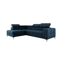 "PABLO Left-Side L-Shaped Corner Sofa in VOGUE 13 Fabric with Adjustable Headrests and Sleep Function"