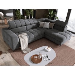 "PABLO Left-Hand L-Shaped Corner Sofa in VOGUE 16 Fabric with Adjustable Headrests and Sleep Function" "PABLO Left-Hand L-Shaped Corner Sofa in VOGUE 16 Fabric with Adjustable Headrests and Sleep Function"