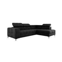 "PABLO Left-Side L-Shaped Corner Sofa in VOGUE 18 Fabric with Adjustable Headrests and Sleep Function"