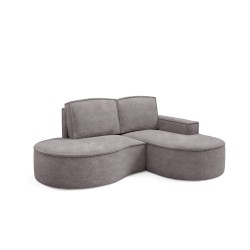 MOLLY Right-Handed Corner Sofa without Sleep Function, Free-Standing in ABRIAMO 07 Grey Fabric MOLLY Right-Handed Corner Sofa without Sleep Function, Free-Standing in ABRIAMO 07 Grey Fabric