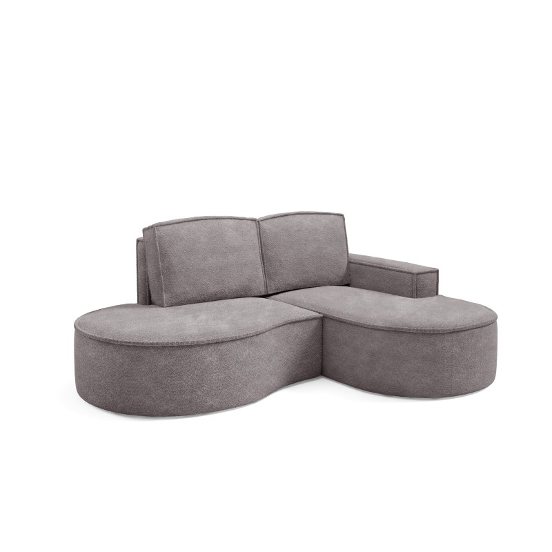 MOLLY Right-Handed Corner Sofa without Sleep Function, Free-Standing in ABRIAMO 07 Grey Fabric MOLLY Right-Handed Corner Sofa without Sleep Function, Free-Standing in ABRIAMO 07 Grey Fabric