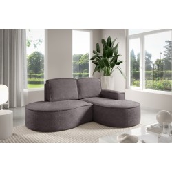 MOLLY Right-Handed Corner Sofa without Sleep Function, Free-Standing in ABRIAMO 07 Grey Fabric MOLLY Right-Handed Corner Sofa without Sleep Function, Free-Standing in ABRIAMO 07 Grey Fabric