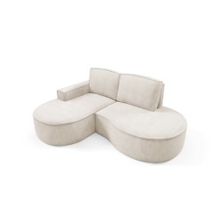 MOLLY Left-Handed Corner Sofa without Sleep Function, Free-Standing in CURIO 09 Beige Fabric MOLLY Left-Handed Corner Sofa without Sleep Function, Free-Standing in CURIO 09 Beige Fabric