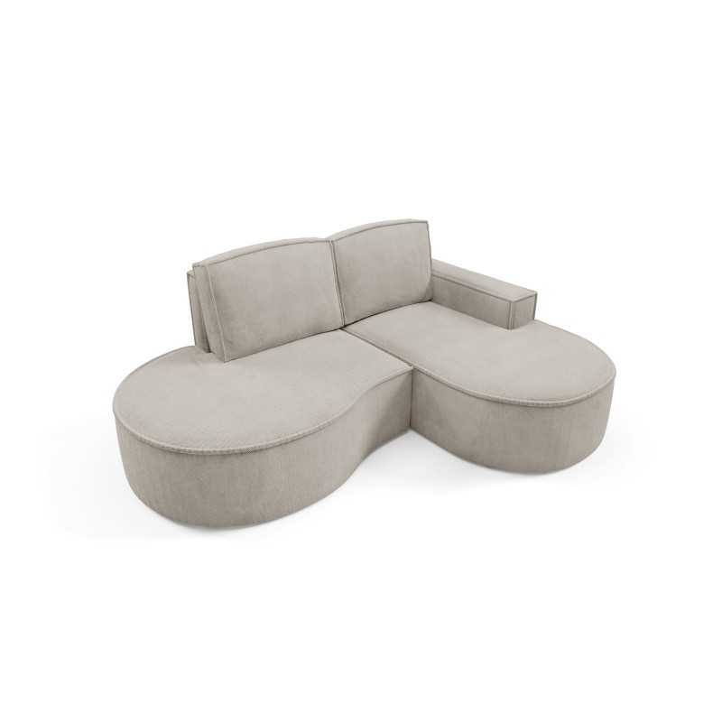 "MOLLY Right-Handed Corner Sofa without Sleep Function, Free-Standing in CURIO 11 Ash Fabric" "MOLLY Right-Handed Corner Sofa without Sleep Function, Free-Standing in CURIO 11 Ash Fabric"
