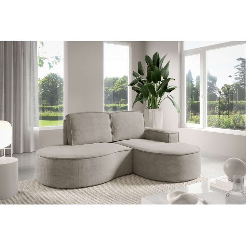 "MOLLY Right-Handed Corner Sofa without Sleep Function, Free-Standing in CURIO 11 Ash Fabric" "MOLLY Right-Handed Corner Sofa without Sleep Function, Free-Standing in CURIO 11 Ash Fabric"