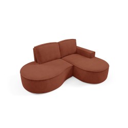 MOLLY Right-Handed Corner Sofa without Sleep Function, Freestanding in CURIO 55 Brown Fabric MOLLY Right-Handed Corner Sofa without Sleep Function, Freestanding in CURIO 55 Brown Fabric