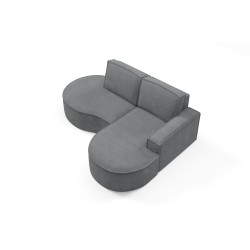 MOLLY Right-Handed Corner Sofa without Sleep Function, Free-Standing in CURIO 97 Grey Fabric MOLLY Right-Handed Corner Sofa without Sleep Function, Free-Standing in CURIO 97 Grey Fabric