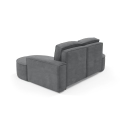MOLLY Right-Handed Corner Sofa without Sleep Function, Free-Standing in CURIO 97 Grey Fabric MOLLY Right-Handed Corner Sofa without Sleep Function, Free-Standing in CURIO 97 Grey Fabric