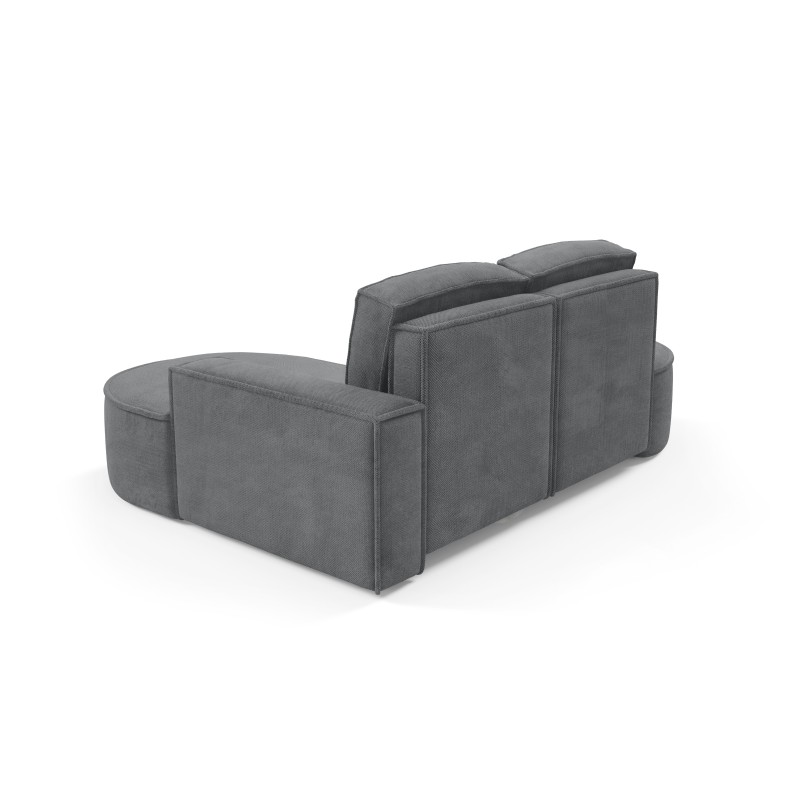 MOLLY Right-Handed Corner Sofa without Sleep Function, Free-Standing in CURIO 97 Grey Fabric MOLLY Right-Handed Corner Sofa without Sleep Function, Free-Standing in CURIO 97 Grey Fabric