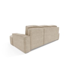 "MOLLY Right-Hand Corner Sofa with Sleep Function, Free-Standing in ABRIAMO 03 Beige Fabric" "MOLLY Right-Hand Corner Sofa with Sleep Function, Free-Standing in ABRIAMO 03 Beige Fabric"