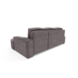 "MOLLY Right-Hand Corner Sofa with Sleeping Function, Freestanding in ABRIAMO 07 Grey Fabric" "MOLLY Right-Hand Corner Sofa with Sleeping Function, Freestanding in ABRIAMO 07 Grey Fabric"
