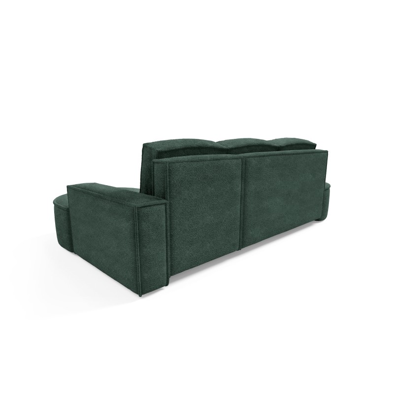 "MOLLY Right-Hand Corner Sofa with Sleep Function, Freestanding in ABRIAMO 09 Green Fabric" "MOLLY Right-Hand Corner Sofa with Sleep Function, Freestanding in ABRIAMO 09 Green Fabric"
