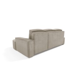"MOLLY Left-Handed Corner Sofa with Sleep Function, Freestanding in CURIO 11 Ash Grey Fabric" "MOLLY Left-Handed Corner Sofa with Sleep Function, Freestanding in CURIO 11 Ash Grey Fabric"