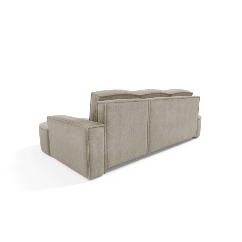 "MOLLY Left-Handed Corner Sofa with Sleep Function, Freestanding in CURIO 11 Ash Grey Fabric" "MOLLY Left-Handed Corner Sofa with Sleep Function, Freestanding in CURIO 11 Ash Grey Fabric"
