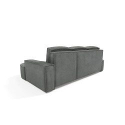 "MOLLY Left-Hand Corner Sofa with Sleep Function, Free-Standing in CURIO 97 Grey Fabric" "MOLLY Left-Hand Corner Sofa with Sleep Function, Free-Standing in CURIO 97 Grey Fabric"