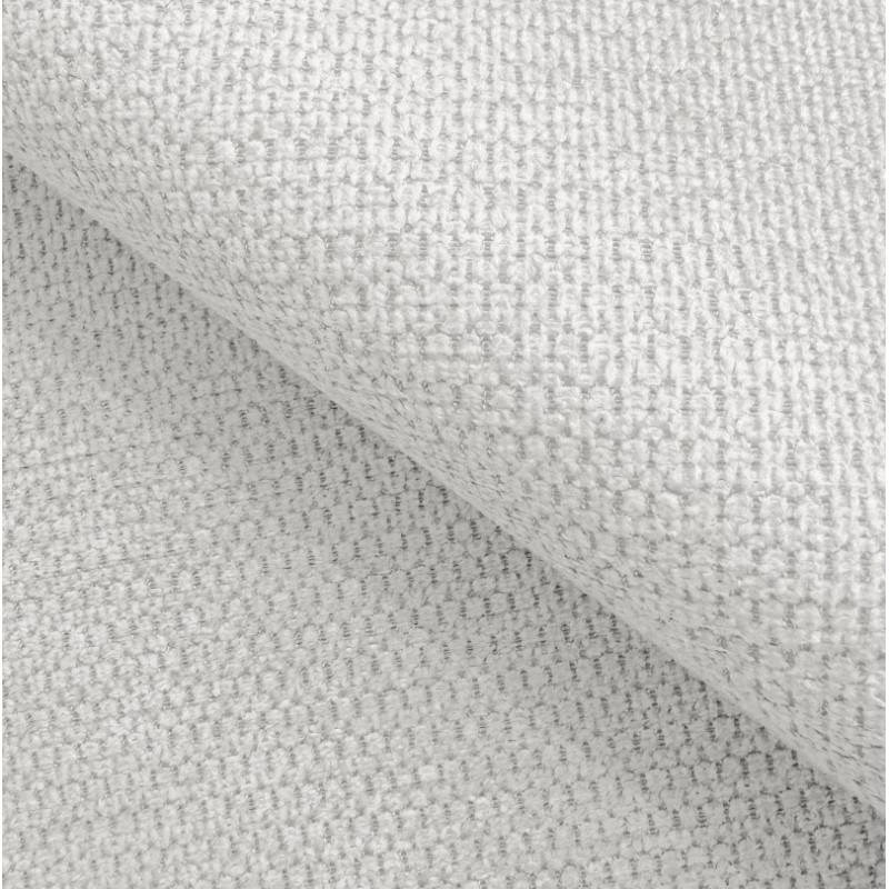 RAVEN L Left-Sided Free-Standing Corner Sofa with Sleep Function in ARAGON 01 White Fabric - VERSAILLES Edition RAVEN L Left-Sided Free-Standing Corner Sofa with Sleep Function in ARAGON 01 White Fabric - VERSAILLES Edition