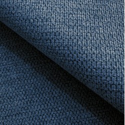 RAVEN L Left-Handed Free-Standing Corner Sofa with Sleep Function in ARAGON 79 Blue Fabric by WERSAL RAVEN L Left-Handed Free-Standing Corner Sofa with Sleep Function in ARAGON 79 Blue Fabric by WERSAL