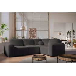 Narożnik Monaco II z funkcją spania w tkaninie Welur, Velo 635 - elegancja i funkcjonalność w jednym