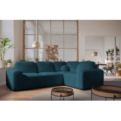 Ecksofa Monaco II mit Schlaffunktion im Samtstoff, Velo 631 - Eleganz und Funktionalität in einem