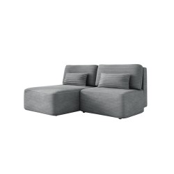 TILIA Freestanding Left-Side L-Shaped Corner Sofa with Sleep Function