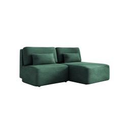 Luxurious TILIA Free-Standing L-Shaped Right-Side Corner Sofa with Sleep Function