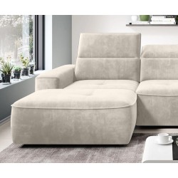 COLOMBO Mini Left-Handed Corner Sofa with Electric Sleep Function and PALLADIUM 02 Beige Storage Compartment from VERSAL COLOMBO Mini Left-Handed Corner Sofa with Electric Sleep Function and PALLADIUM 02 Beige Storage Compartment from VERSAL