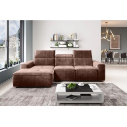 COLOMBO Mini Left-Handed Corner Sofa with Electric Sleep Function and PALLADIUM 08 Copper Storage Box WERSAL COLOMBO Mini Left-Handed Corner Sofa with Electric Sleep Function and PALLADIUM 08 Copper Storage Box WERSAL