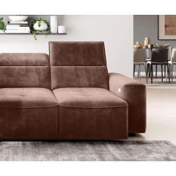 COLOMBO Mini Left-Handed Corner Sofa with Electric Sleep Function and PALLADIUM 08 Copper Storage Box WERSAL COLOMBO Mini Left-Handed Corner Sofa with Electric Sleep Function and PALLADIUM 08 Copper Storage Box WERSAL