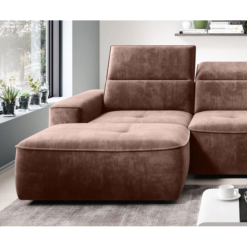 COLOMBO Mini Left-Handed Corner Sofa with Electric Sleep Function and PALLADIUM 08 Copper Storage Box WERSAL COLOMBO Mini Left-Handed Corner Sofa with Electric Sleep Function and PALLADIUM 08 Copper Storage Box WERSAL