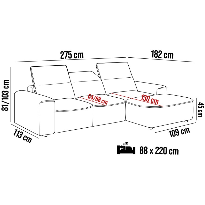 COLOMBO Mini Left-Hand Corner Sofa with Electric Sleep Function and PALLADIUM 10 Green Storage Box from WERSAL COLOMBO Mini Left-Hand Corner Sofa with Electric Sleep Function and PALLADIUM 10 Green Storage Box from WERSAL