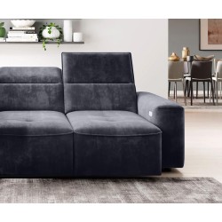 COLOMBO Mini Left-Handed Corner Sofa with Electric Sleep Function and PALLADIUM 19 Anthracite Storage Compartment WERSAL COLOMBO Mini Left-Handed Corner Sofa with Electric Sleep Function and PALLADIUM 19 Anthracite Storage Compartment WERSAL