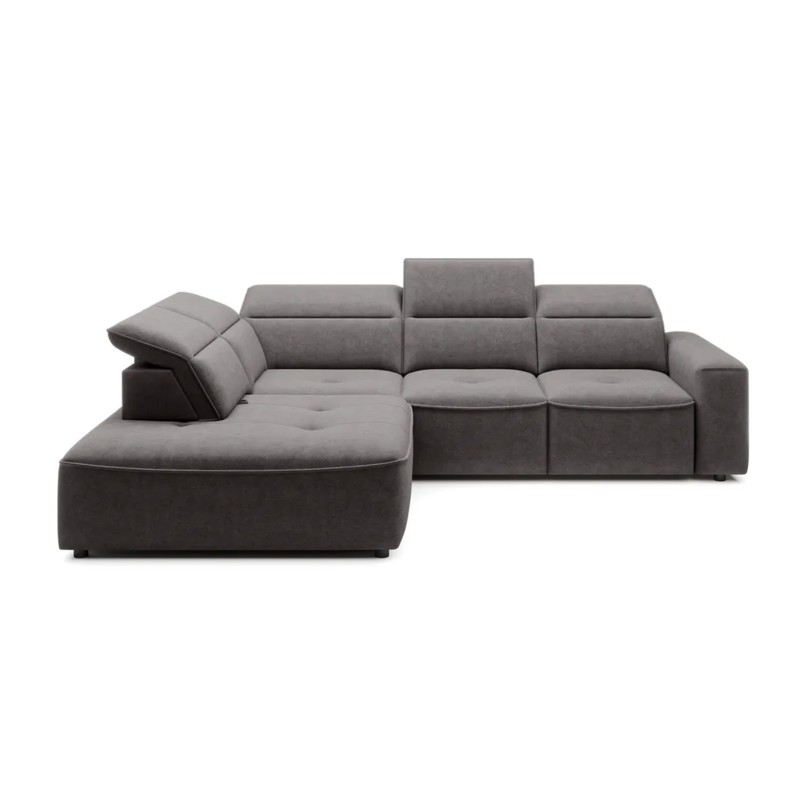 COLOMBO L Left-Handed Corner Sofa with Electric Sleep Function, Storage Compartment, ELEMENT 04 Ash Gray Version COLOMBO L Left-Handed Corner Sofa with Electric Sleep Function, Storage Compartment, ELEMENT 04 Ash Gray Version