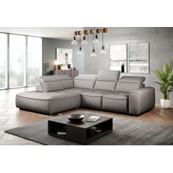 COLOMBO L Left-Handed Corner Sofa with Electric Sleep Function, Storage Compartment, ELEMENT 04 Ash Gray Version COLOMBO L Left-Handed Corner Sofa with Electric Sleep Function, Storage Compartment, ELEMENT 04 Ash Gray Version