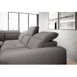 COLOMBO L Left-Handed Corner Sofa with Electric Sleep Function, Storage Compartment, ELEMENT 04 Ash Gray Version COLOMBO L Left-Handed Corner Sofa with Electric Sleep Function, Storage Compartment, ELEMENT 04 Ash Gray Version