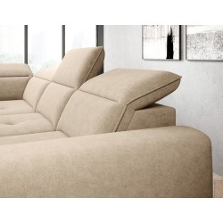 COLOMBO L Left-Handed Corner Sofa with Electric Sleeper Function and ELEMENT 17 Beige Storage Compartment by WERSAL COLOMBO L Left-Handed Corner Sofa with Electric Sleeper Function and ELEMENT 17 Beige Storage Compartment by WERSAL