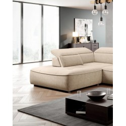 COLOMBO L Left-Handed Corner Sofa with Electric Sleeper Function and ELEMENT 17 Beige Storage Compartment by WERSAL COLOMBO L Left-Handed Corner Sofa with Electric Sleeper Function and ELEMENT 17 Beige Storage Compartment by WERSAL