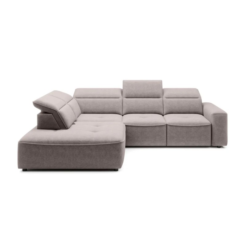 COLOMBO L Left-Hand Corner Sofa with Electric Sleep Function and Storage in ELEMENT 24 Light Grey - VERSAILLES Edition COLOMBO L Left-Hand Corner Sofa with Electric Sleep Function and Storage in ELEMENT 24 Light Grey - VERSAILLES Edition