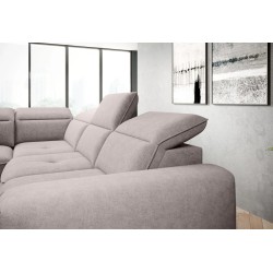 COLOMBO L Left-Hand Corner Sofa with Electric Sleep Function and Storage in ELEMENT 24 Light Grey - VERSAILLES Edition COLOMBO L Left-Hand Corner Sofa with Electric Sleep Function and Storage in ELEMENT 24 Light Grey - VERSAILLES Edition