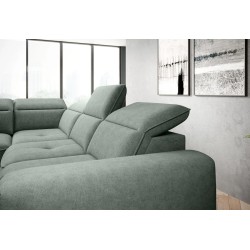 COLOMBO Corner Sofa L Right-Handed with Electric Sleep Function and Storage Element 11 in Versailles Green COLOMBO Corner Sofa L Right-Handed with Electric Sleep Function and Storage Element 11 in Versailles Green