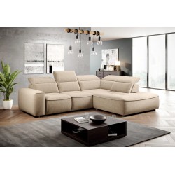COLOMBO L Right-Hand Corner Sofa with Electric Sleep Function and Storage in Beige - ELEMENT 17 VERSAILLES COLOMBO L Right-Hand Corner Sofa with Electric Sleep Function and Storage in Beige - ELEMENT 17 VERSAILLES