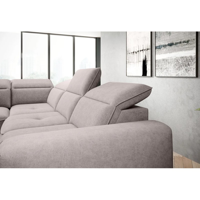 COLOMBO L Right-Hand Corner Sofa with Electric Sleep Function, Storage Compartment ELEMENT 24 in Light Grey VERSAILLES Edition COLOMBO L Right-Hand Corner Sofa with Electric Sleep Function, Storage Compartment ELEMENT 24 in Light Grey VERSAILLES Edition